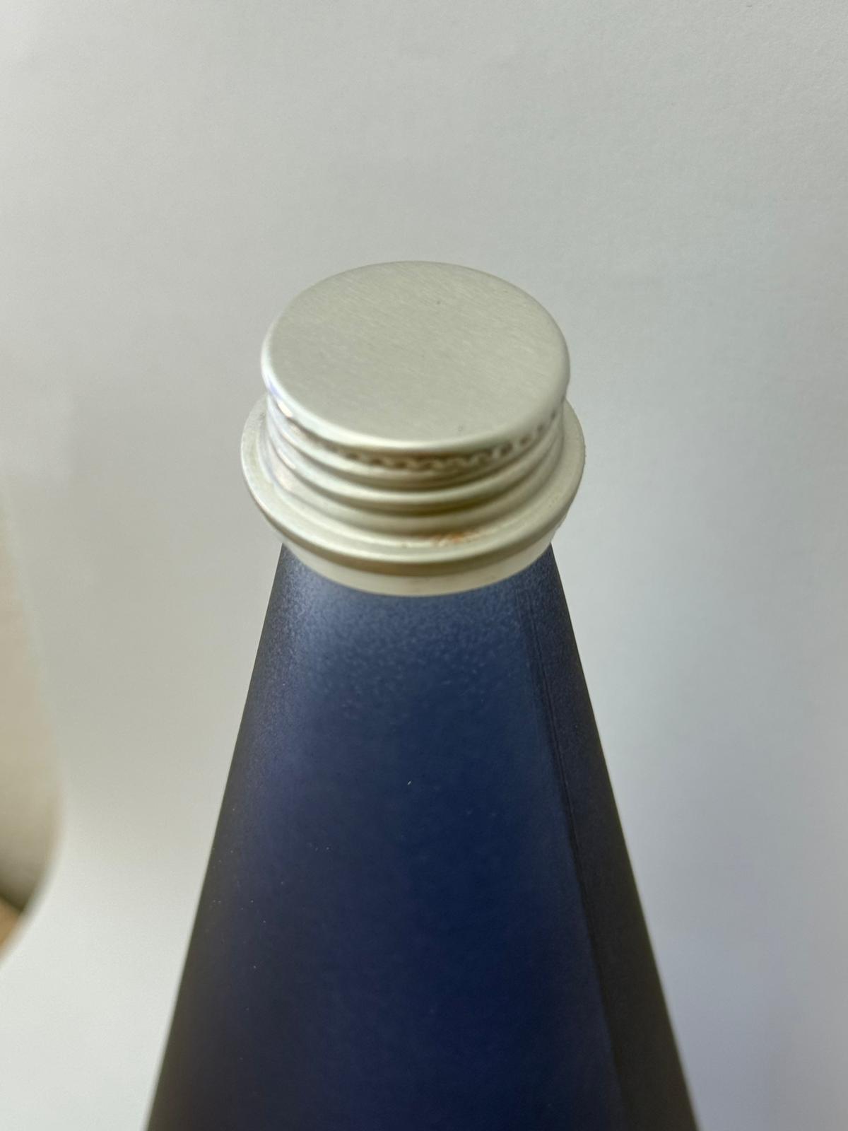 Bottiglia 750ml in vetro satinato blu per acqua Ho.Re.Ca. - Confezione da 20 pz